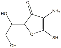 Hex-2-enonothioic  acid,  2-amino-2-deoxy-,  -gamma--lactone  (9CI) 结构式