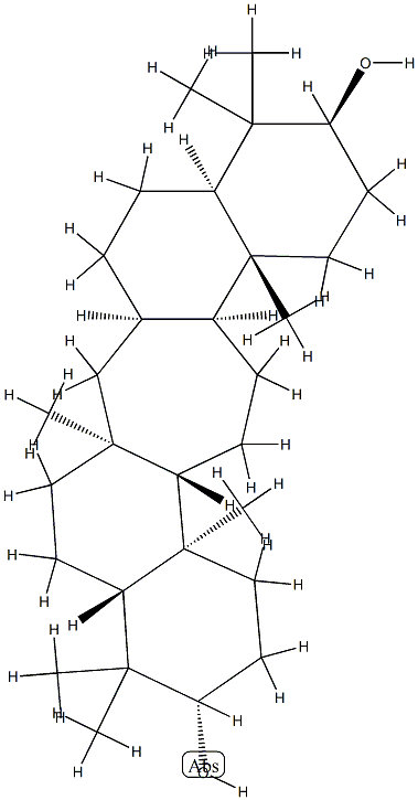 (14β)-C(14a)-Homo-27-norgammacerane-3β,21α-diol 结构式