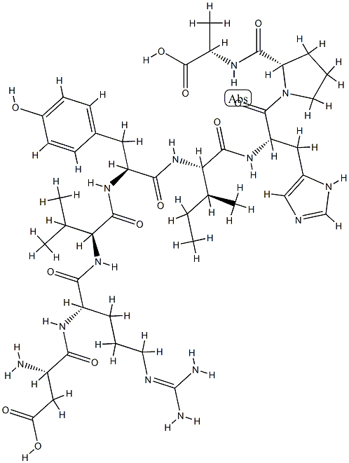 angiotensin II, Ala(8)- 结构式