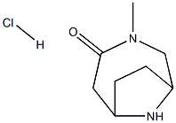 rac-(1S,6R)-3-methyl-3,9-diazabicyclo[4.2.1]nonan-4-one hydrochloride 结构式