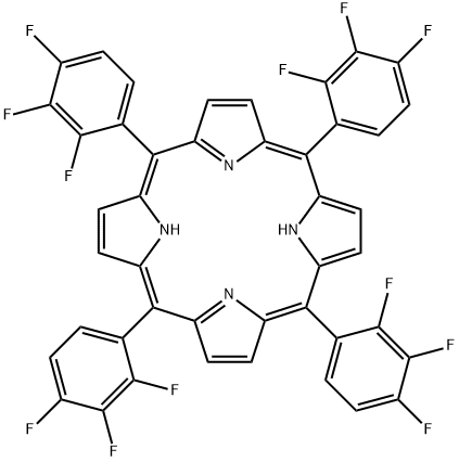 MESO-四(2,3,4-三氟苯基)卟啉 结构式