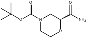 (R)-4-Boc-2-carbaMoylMorpholine 结构式