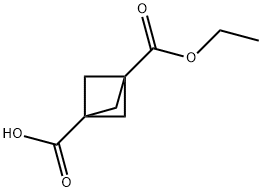 3-(乙氧羰基)二环[1.1.1]戊烷-1-羧酸 结构式