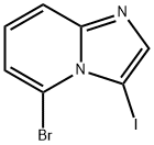 5-溴-3-碘咪唑并[1,2-A]吡啶 结构式