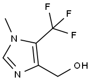 (1-甲基-5-(三氟甲基)-1H-咪唑-4-基)甲醇 结构式