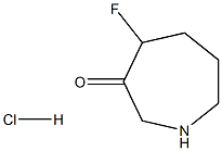 4-氟吖庚环-3-酮盐酸 结构式