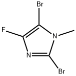 2,5-二溴-4-氟-1-甲基-1H-咪唑 结构式