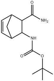 叔-丁基 (3-氨基羰基二环[2.2.1]庚-5-烯-2-基)氨基甲酯 结构式