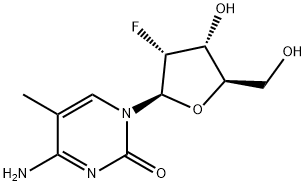 2'-脱氧-2'-氟-5-甲基胞苷 结构式