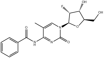 2'-DEOXY-2'-FLUORO-N4-BENZOYL-5-METHYLCYTIDINE 结构式