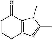 7H-Indol-7-one,1,4,5,6-tetrahydro-1,2-dimethyl-(9CI) 结构式