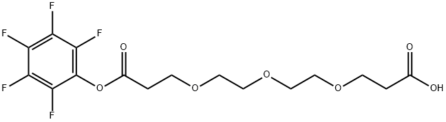 羧酸-三聚乙二醇-PFP酯 结构式