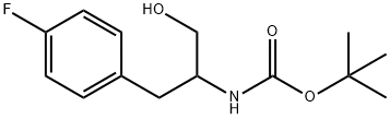tert-butyl 3-(4-fluorophenyl)-1-hydroxypropan-2-ylcarbamate 结构式