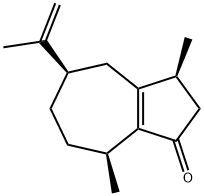 3,4,5,6,7,8 -六氢-3Α,8Α-二甲基-5Α-(1 -甲基乙烯基)甘菊环- 1酮 结构式