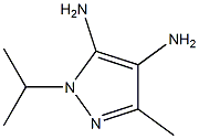1H-Pyrazole-4,5-diamine,3-methyl-1-(1-methylethyl)-(9CI) 结构式