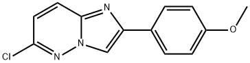 6-CHLORO-2-(4-METHOXY-PHENYL)-IMIDAZO[1,2-B]PYRIDAZINE 结构式