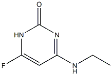 2(1H)-Pyrimidinone,4-(ethylamino)-6-fluoro-(9CI) 结构式