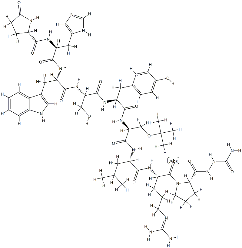 (SER(TBU)6,AZAGLY10)-LHRH 结构式
