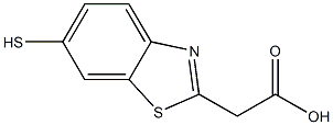 2-Benzothiazoleaceticacid,6-mercapto-(9CI) 结构式