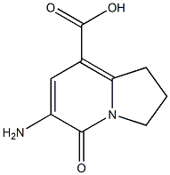 8-Indolizinecarboxylicacid,6-amino-1,2,3,5-tetrahydro-5-oxo-(9CI) 结构式