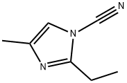 1H-Imidazole-1-carbonitrile,2-ethyl-4-methyl-(9CI) 结构式