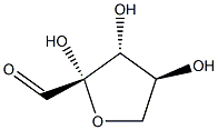 beta-L-threo-Pentos-2-ulo-2,5-furanose (9CI) 结构式