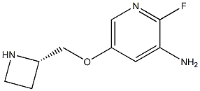 3-Pyridinamine,5-[(2S)-2-azetidinylmethoxy]-2-fluoro-(9CI) 结构式