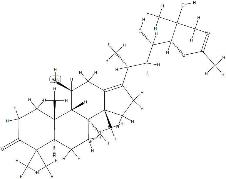 泽泻醇A-24-醋酸酯 结构式