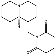 1-[[(1R,8aR)-2,3,4,5,6,7,8,8a-octahydro-1H-quinolizin-1-yl]methyl]pipe ridine-2,6-dione 结构式
