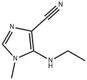 1H-Imidazole-4-carbonitrile,5-(ethylamino)-1-methyl-(9CI) 结构式