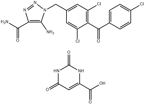 CARBOXYAMIDOTRIAZOLE OROTATE 结构式