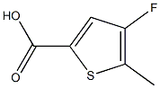 4-氟-5-甲基噻吩-2-羧酸 结构式