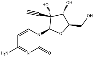 2'-C-乙炔基胞苷 结构式