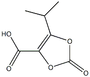 5-异丙基-2-氧代-1,3-二噁茂-4-甲酸 结构式