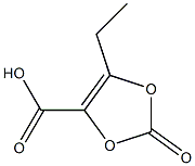 5-乙基-2-氧代-1,3-二噁茂-4-甲酸 结构式