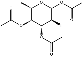 2,6-二脱氧-2-氟-L-吡喃半乳糖三乙酸酯 结构式