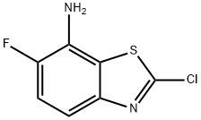 7-Benzothiazolamine,2-chloro-6-fluoro-(9CI) 结构式