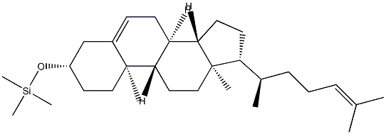 3β-(Trimethylsilyloxy)cholesta-5,24-diene 结构式