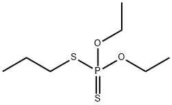 O,O-二乙基-S-丙基二硫代磷酸酯 结构式