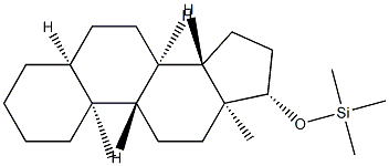 17β-(Trimethylsiloxy)-5β-androstane 结构式