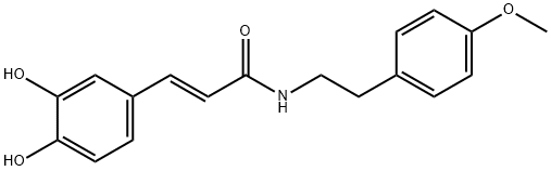 CAFFEOYL-METHYLTYRAMINE, N-O-(SH) 结构式