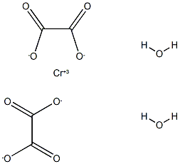 bis(oxalato)chromate(III) 结构式