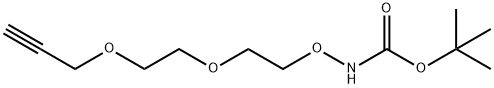 Boc-aminooxy-PEG2-Propargyl 结构式