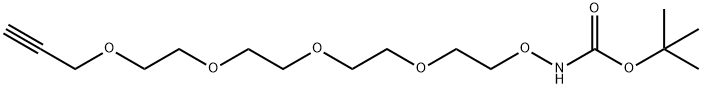 保护基团-氨基氧基-四聚乙二醇-丙炔 结构式