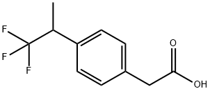 2-(4-(1,1,1-三氟丙烷-2-基)苯基)乙酸 结构式