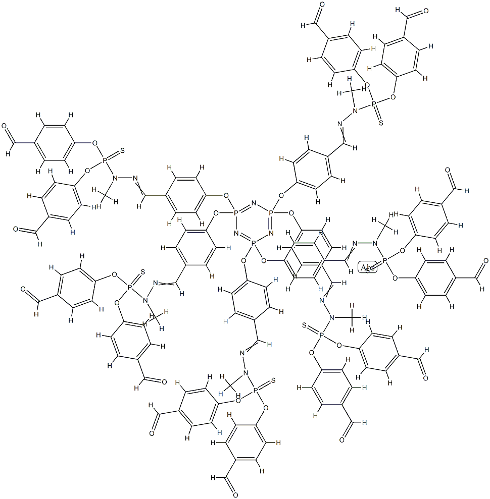 环三偶磷氮烯-PMMH-12 树枝状聚合物,代 1.5 结构式