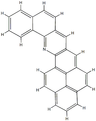 Benzo[h]phenaleno[1,9-bc]acridine 结构式