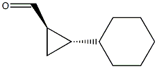 Cyclopropanecarboxaldehyde, 2-cyclohexyl-, (1R,2S)-rel- (9CI) 结构式