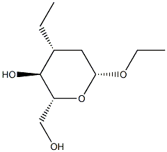 ba-arabino-Hexopyranoside, ethyl 2,3-dideoxy-3-ethyl- (9CI) 结构式