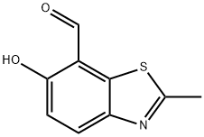 7-Benzothiazolecarboxaldehyde,6-hydroxy-2-methyl-(9CI) 结构式